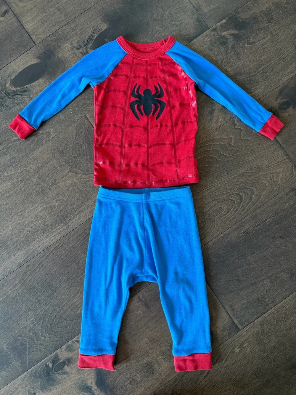 GAP Red & Blue Spider-Man Two-Piece Pajama Set